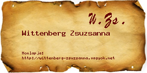 Wittenberg Zsuzsanna névjegykártya